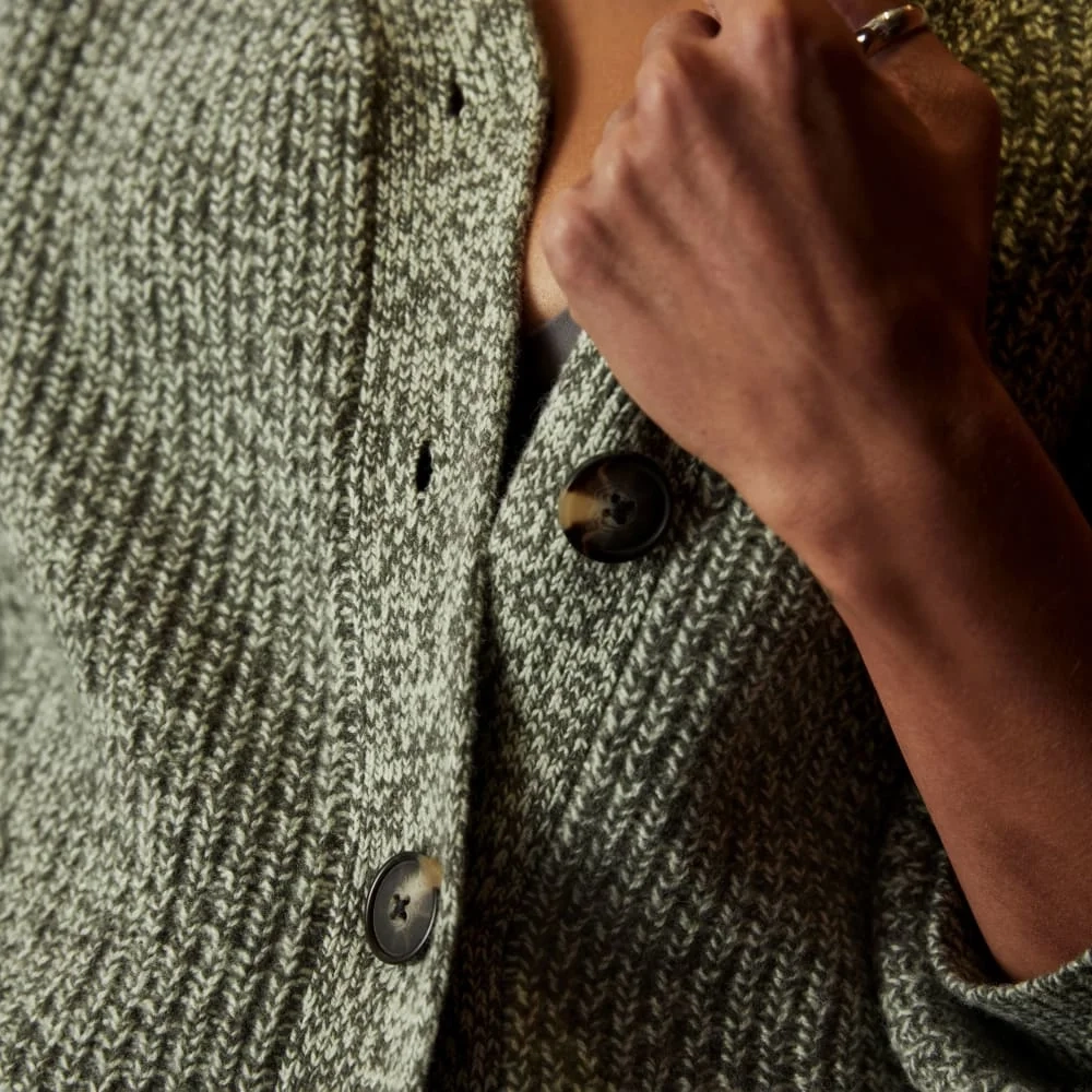 The Felted Merino Cardigan | Seafoam Green / Kambaba Twist (8)